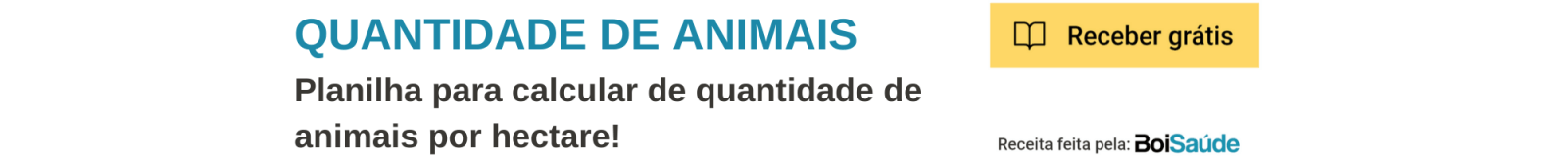 Taxa de lotação de pastagens: quantos animais por lote? Planilha Quantidade de Animais - Taxa de lotação de pastagens: quantos animais por lote?